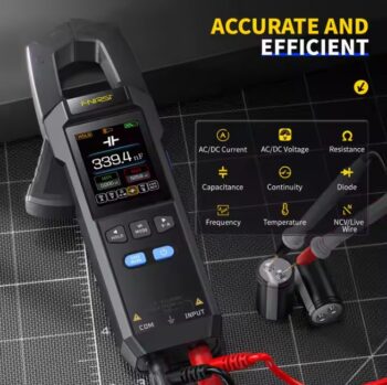 FNIRSI DMC-100 AC/DC Current Clamp Meter - all features