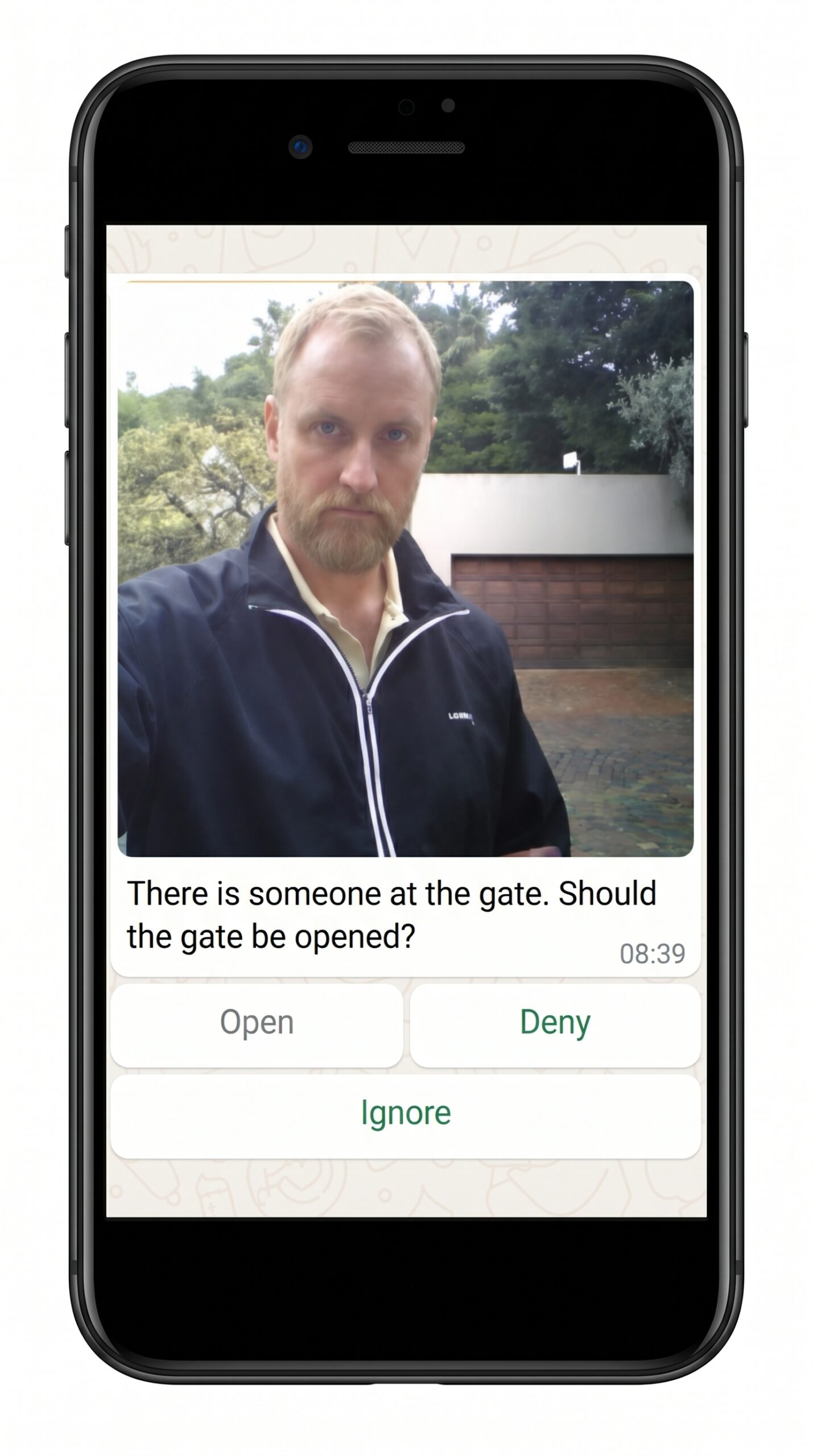 EnterX Smart Intercom_visitor photo via WhatsApp